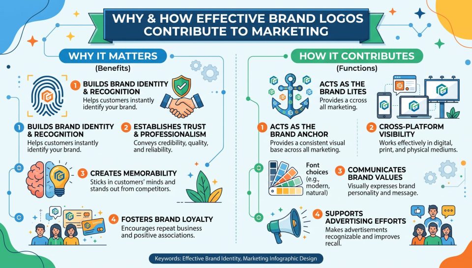 Why and How Effective Brand Logo Contributes to Marketing
